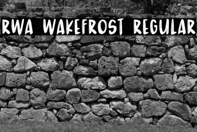 RWA Wakefrost Regular Font examples