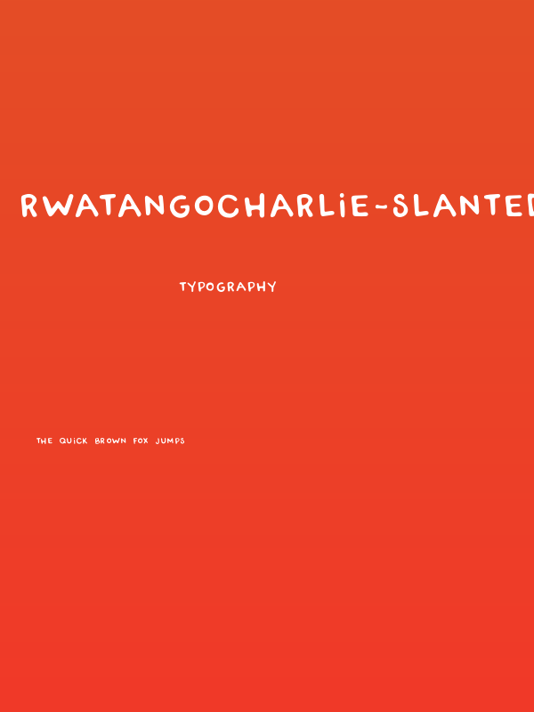 RWATangoCharlie-Slanted Poster