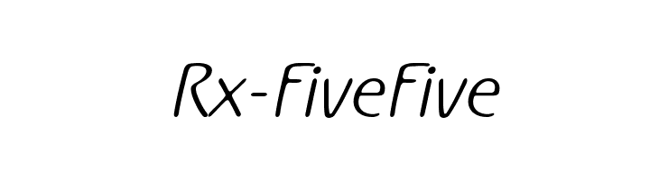 Rx-FiveFive Шрифта