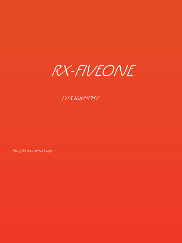 Rx-FiveOne Poster