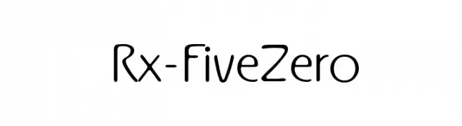 Rx-FiveZero  フリーフォントのダウンロード