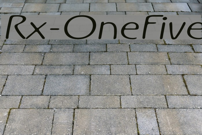 Rx-OneFive Font examples