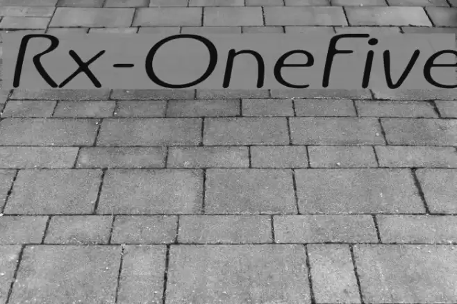 Rx-OneFive Шрифта examples