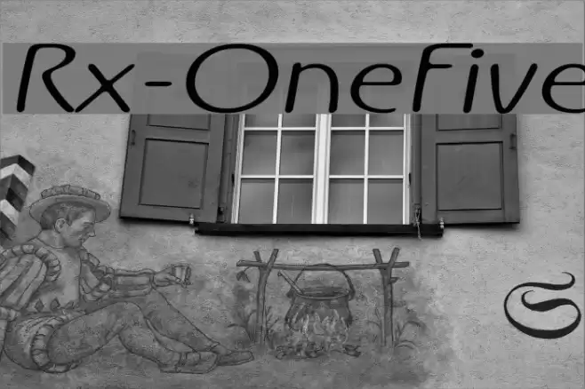 Rx-OneFive Шрифта examples