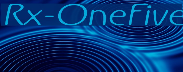 Rx-OneFive Font examples