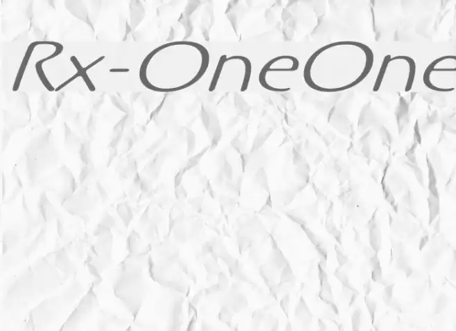 Rx-OneOne フォント examples