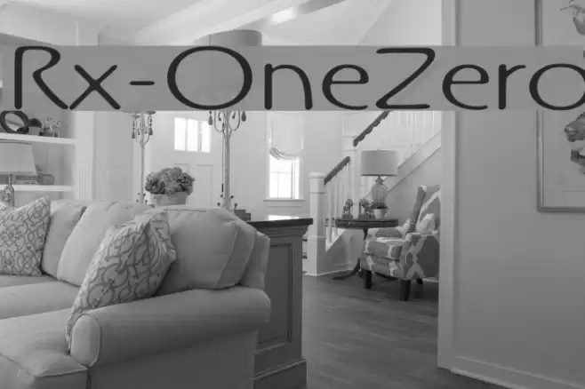 Rx-OneZero Font examples