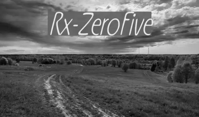 Rx-ZeroFive Caratteri examples