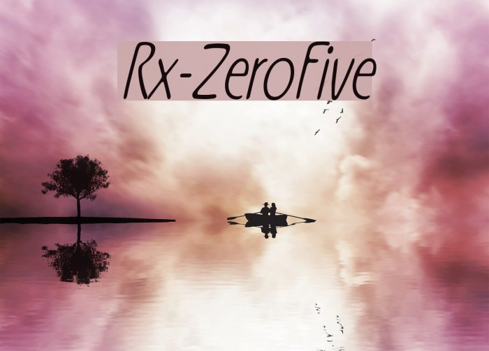 Rx-ZeroFive Font examples