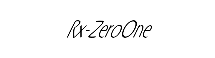 Rx-ZeroOne  Free Fonts Download