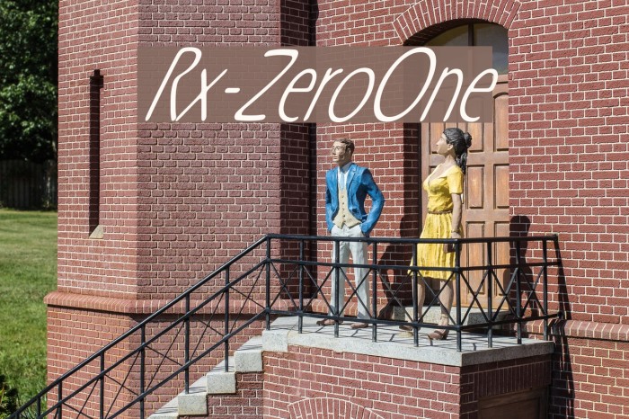 Rx-ZeroOne Font examples
