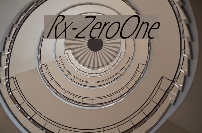 Rx-ZeroOne Font examples