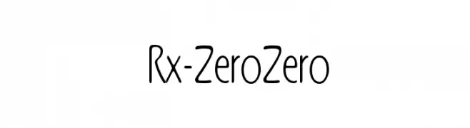 Rx-ZeroZero  フリーフォントのダウンロード
