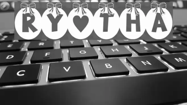 RY-THA Font examples