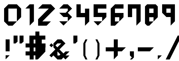 RYU Cutted Regular Font OTHER CHARS