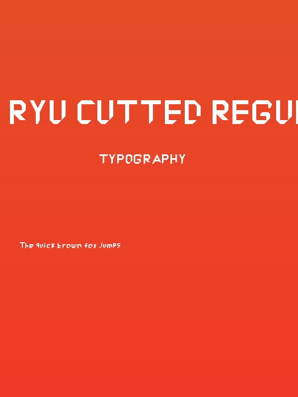 RYU Cutted Regular Poster