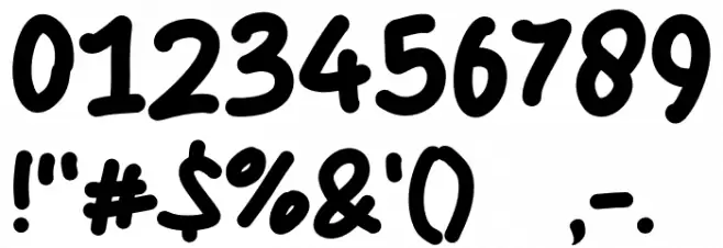 Ryana Lovely Font OTHER CHARS