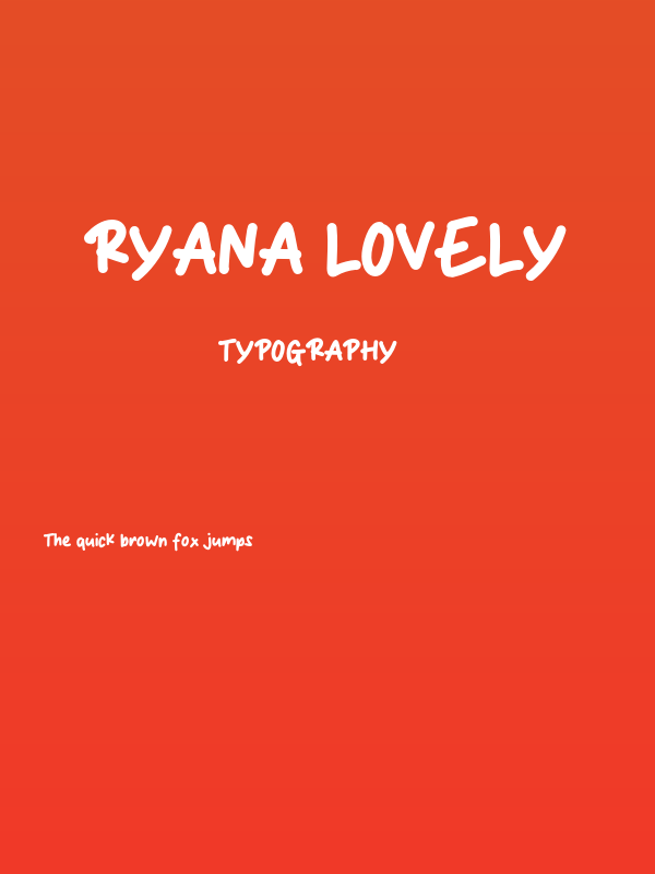 Ryana Lovely Poster