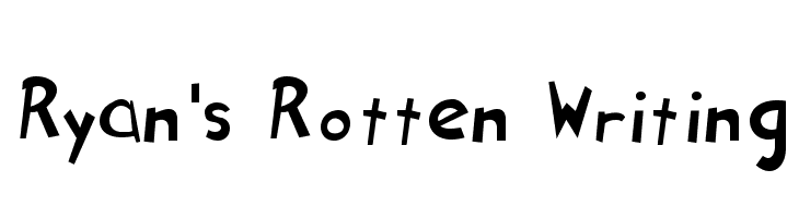 Ryan's Rotten Writing  नि: शुल्क फ़ॉन्ट्स डाउनलोड