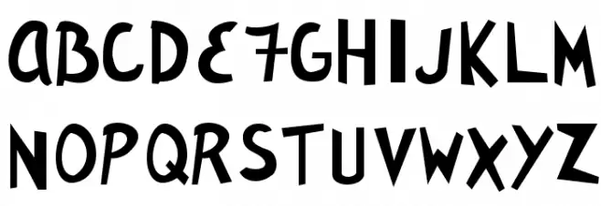 Ryan's Rotten Writing フォント 大文字