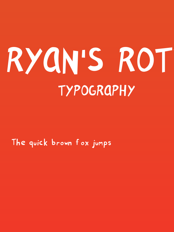 Ryan's Rotten Writing Poster