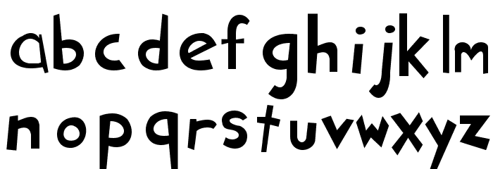 Ryan's Rotten Writing Font LOWERCASE