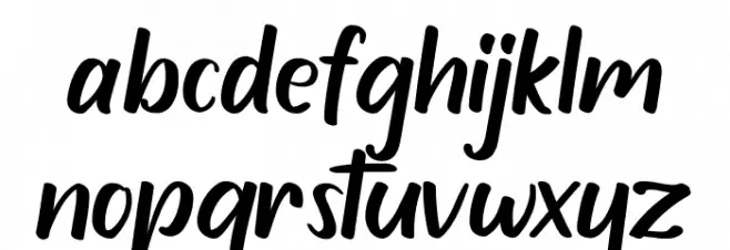 Rybeth फ़ॉन्ट लोअरकेस