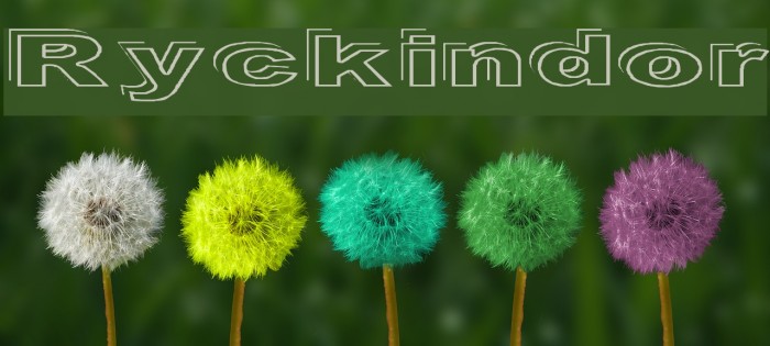 Ryckindor Font examples