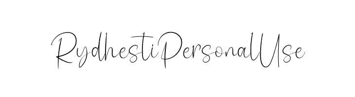 Rydhesti Personal Use  フリーフォントのダウンロード