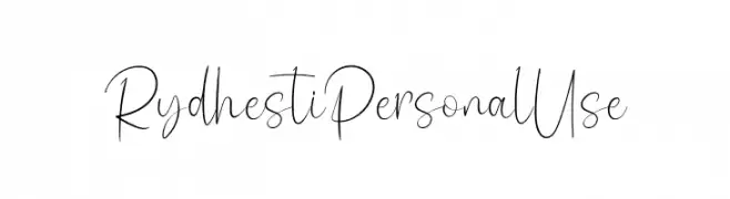 Rydhesti Personal Use  Frei Schriftart Herunterladen