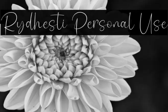 Rydhesti Personal Use Font examples