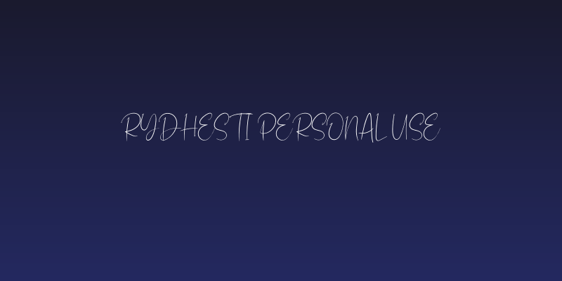 Rydhesti Personal Use Social Header