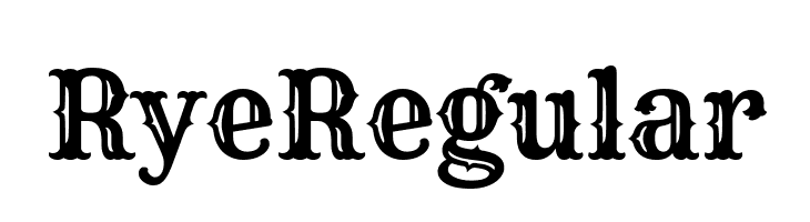 Rye Regular  Frei Schriftart Herunterladen