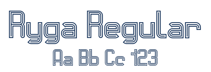 Ryga Regular Font Preview
