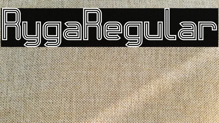Ryga Regular Example 1