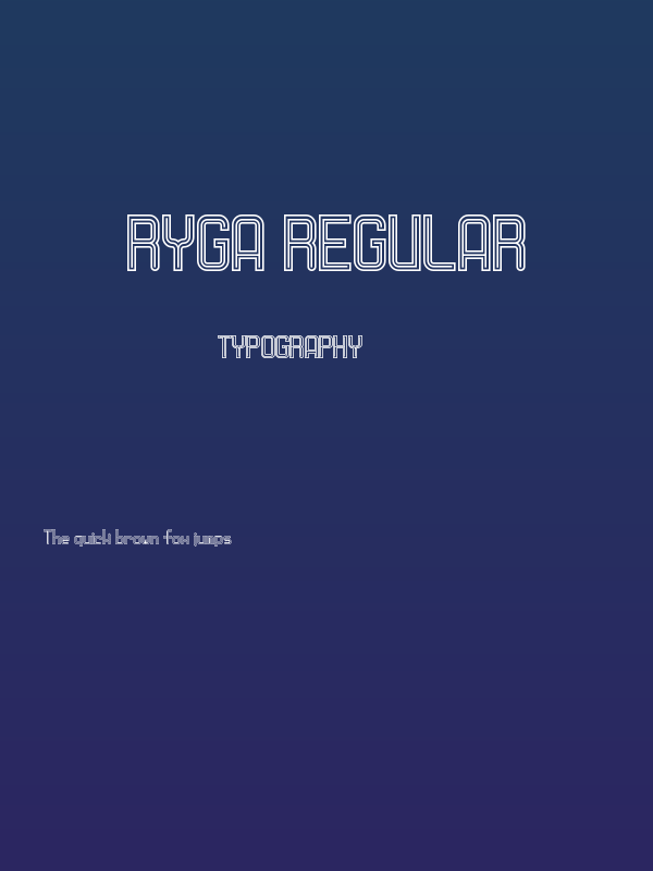 Ryga Regular Poster