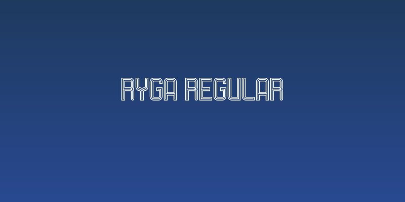 Ryga Regular Social Header