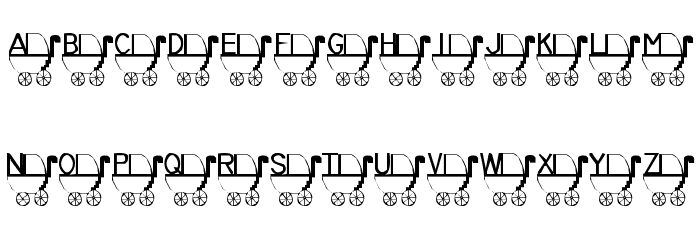 Rykers Pram Font LOWERCASE