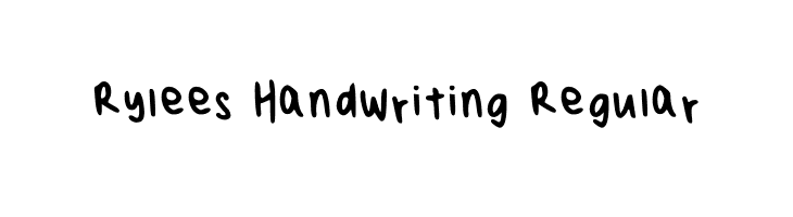 Rylees Handwriting Regular  Descarca Fonturi Gratis