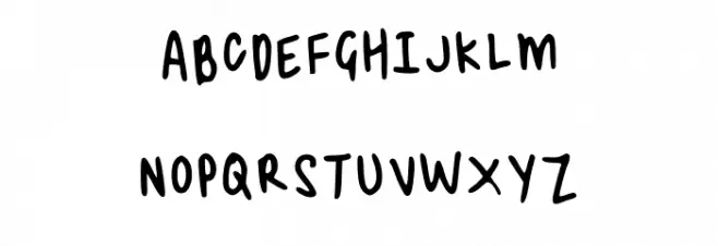 Rylees Handwriting Regular 字体 大写