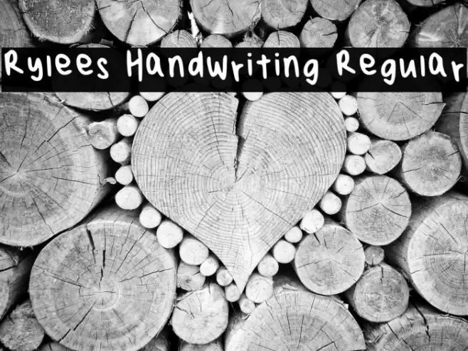 Rylees Handwriting Regular خط examples