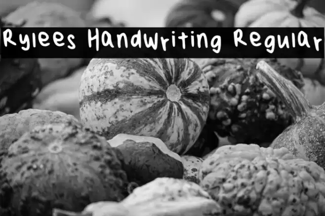 Rylees Handwriting Regular خط examples