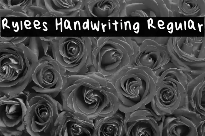 Rylees Handwriting Regular خط examples