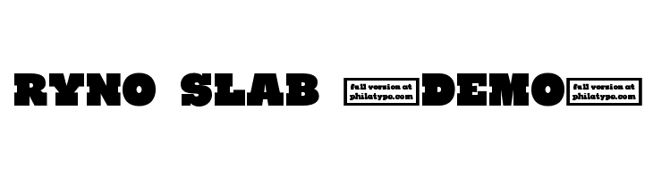 Ryno Slab [Demo]  font caratteri gratis