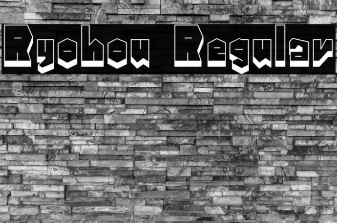 Ryohou Regular Font examples
