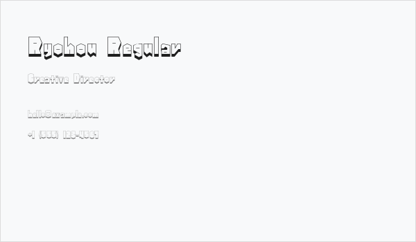 Ryohou Regular Business Card