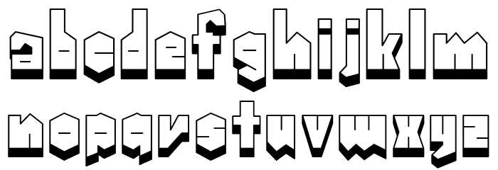 Ryohou Regular Font Litere mici