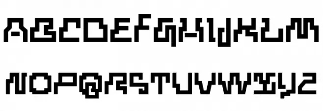 Ryoshin Bold 字体 大写