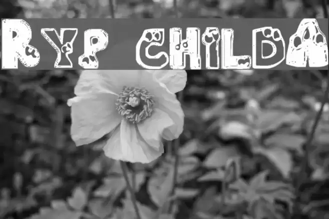 Ryp childA Font examples