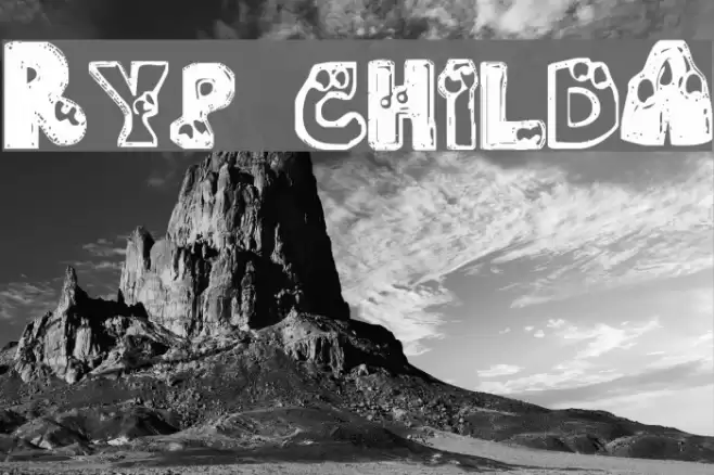Ryp childA Font examples